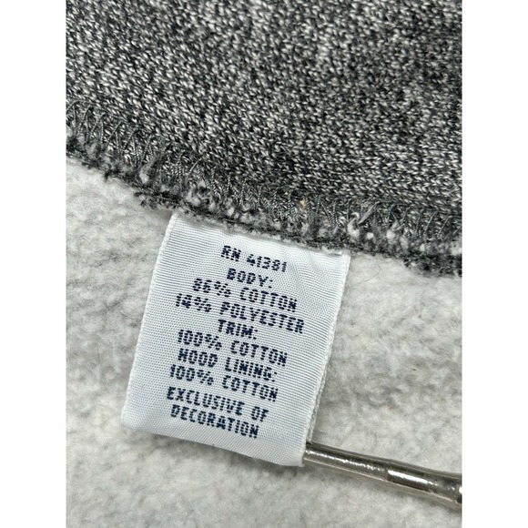 Polo Ralph Lauren Hoodie Men's XL Fleece Lined Full-Zip Heather Gray Green Logo - Picture 8 of 11